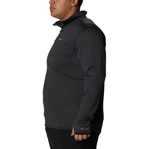 Columbia Mens Park View Fleece Half ZipBlack Heather