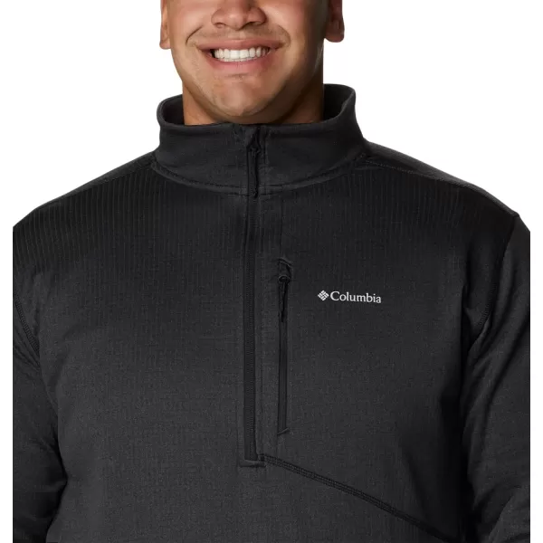 Columbia Mens Park View Fleece Half ZipBlack Heather