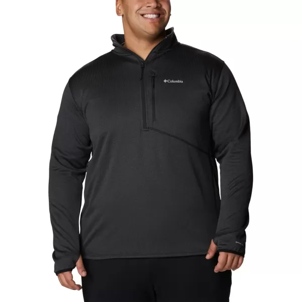 Columbia Mens Park View Fleece Half ZipBlack Heather