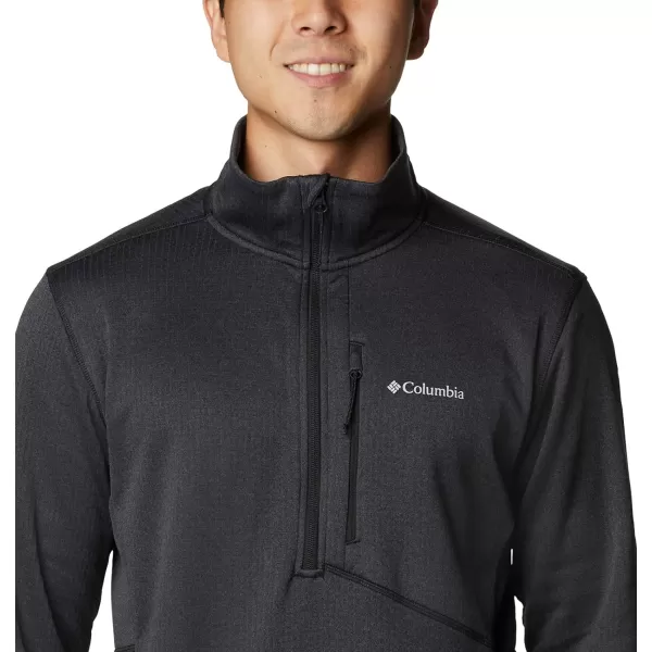 Columbia Mens Park View Fleece Half ZipBlack Heather