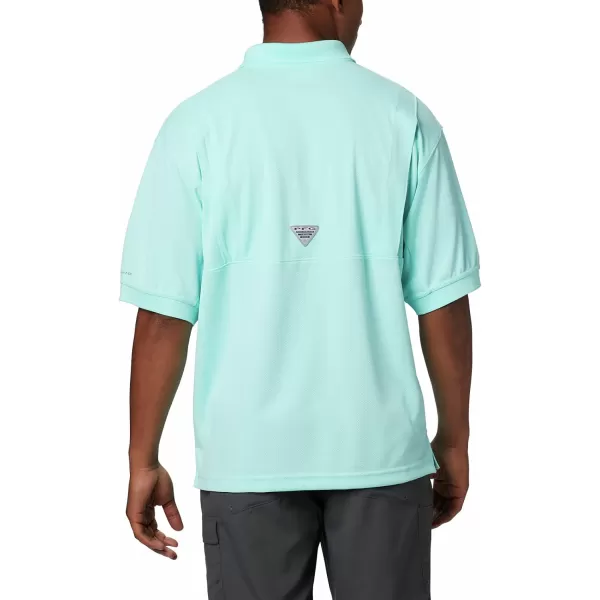 Columbia Mens Perfect Cast Polo ShirtBig Gulf Stream