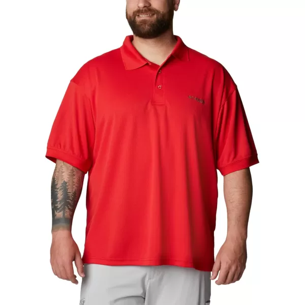 Columbia Mens Perfect Cast Polo ShirtBig Red Spark