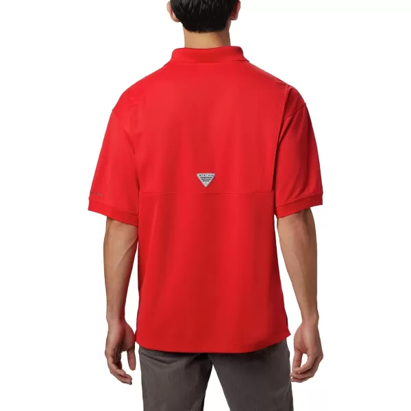 Columbia Mens Perfect Cast Polo ShirtBig Red Spark