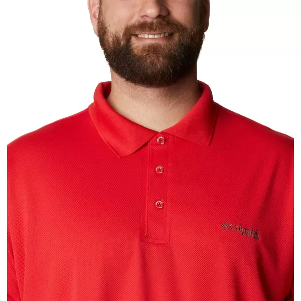 Columbia Mens Perfect Cast Polo ShirtBig Red Spark