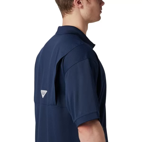Columbia Mens Perfect Cast Polo ShirtRelaxed Fit Collegiate Navy