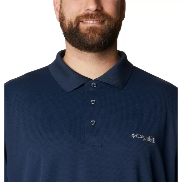 Columbia Mens Perfect Cast Polo ShirtRelaxed Fit Collegiate Navy