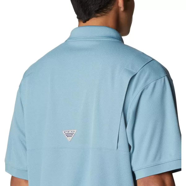 Columbia Mens Perfect Cast Polo ShirtRelaxed Fit Storm