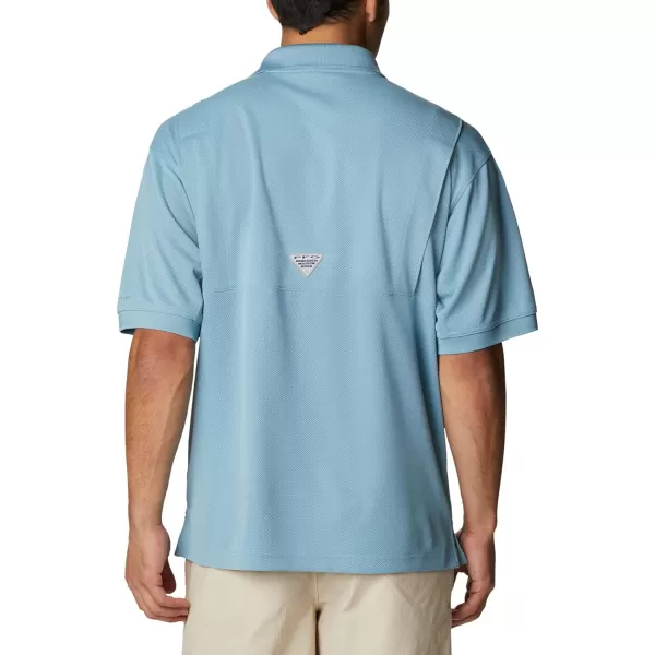 Columbia Mens Perfect Cast Polo ShirtRelaxed Fit Storm