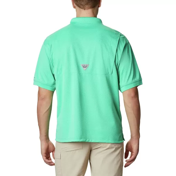 Columbia Mens Perfect Cast Polo ShirtRelaxed Fit Winter Green