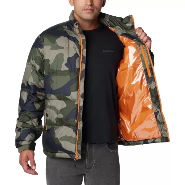 Columbia Mens Pike Lake Ii JacketStone Green Mod Camo Print