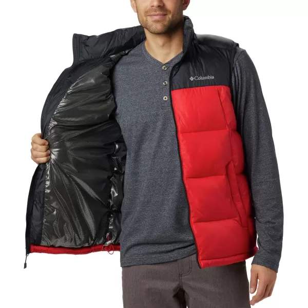 Columbia Mens Pike Lake VestMountain RedBlack
