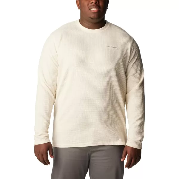 Columbia Mens Pine Peak Ii Waffle Long Sleeve CrewChalk Heather