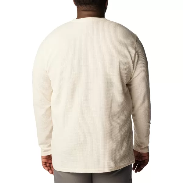 Columbia Mens Pine Peak Ii Waffle Long Sleeve CrewChalk Heather