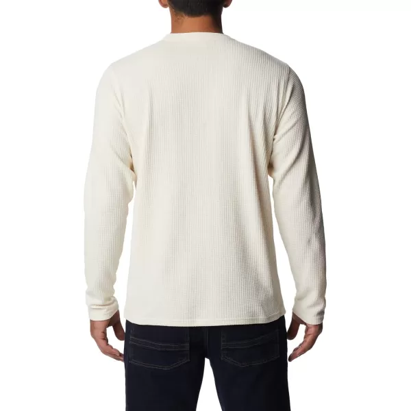 Columbia Mens Pine Peak Ii Waffle Long Sleeve CrewChalk Heather