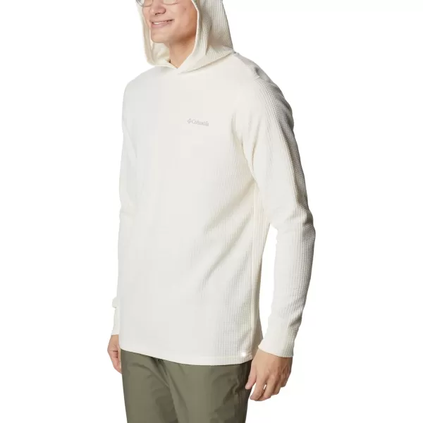 Columbia Mens Pine Peak Waffle HoodieChalk Heather