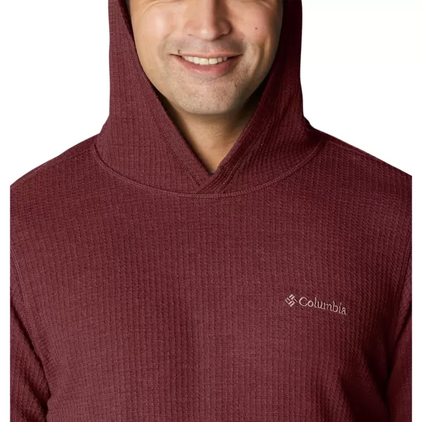 Columbia Mens Pine Peak Waffle HoodieElderberry Heather