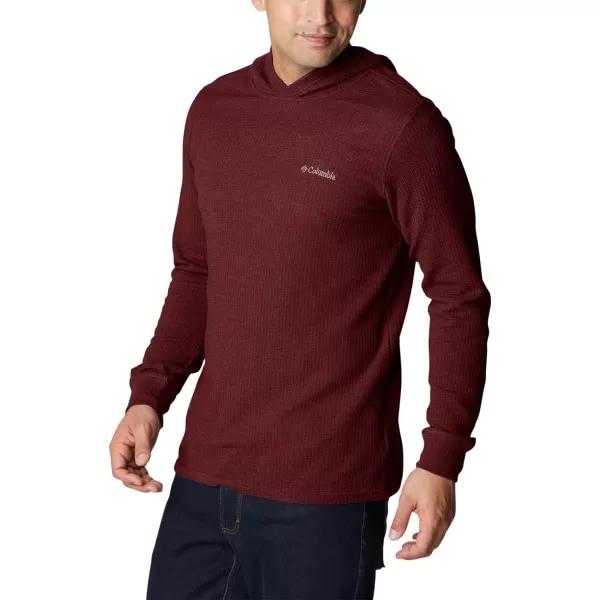 Columbia Mens Pine Peak Waffle HoodieElderberry Heather