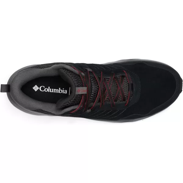 Columbia Mens Plateau Venture Mid Hiking ShoeBlackRed Element