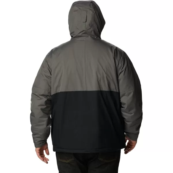 Columbia Mens Point Park Insulated JacketCity Grey  Black