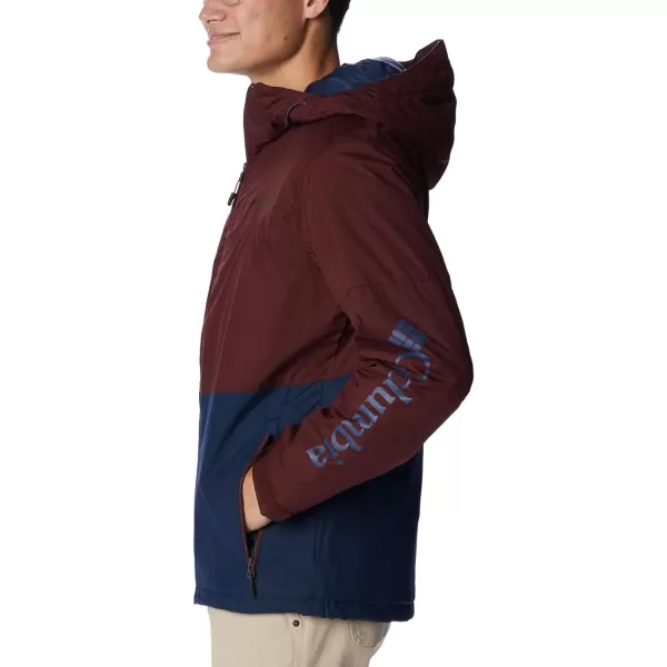 Columbia Mens Point Park Insulated JacketElderberryCollegiate Navy