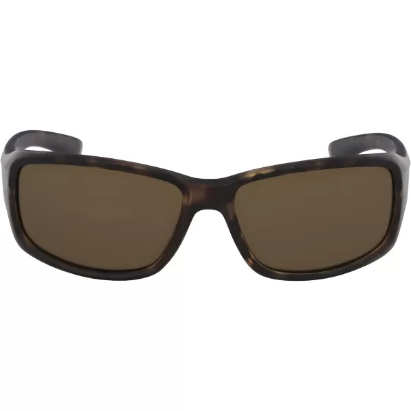 Columbia Mens Point Reyes Rectangular SunglassesMatte TortBrown