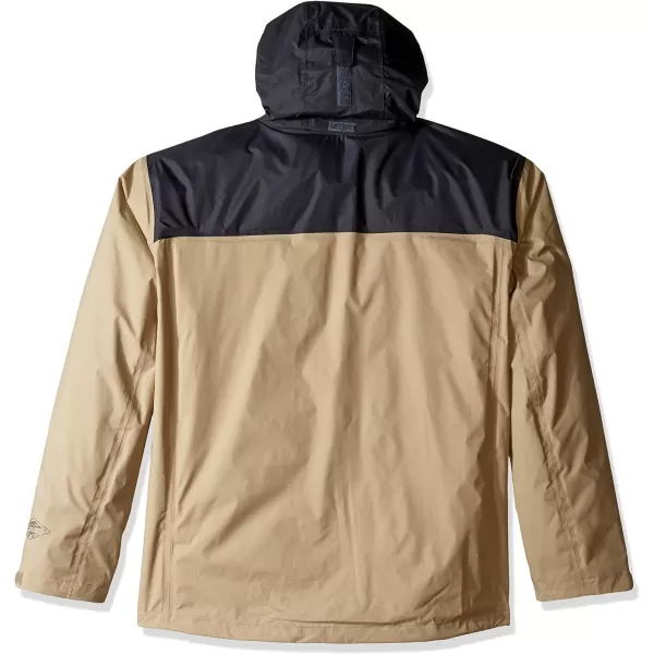 Columbia Mens Pouration Jacket Waterproof  BreathableBritish TanShark