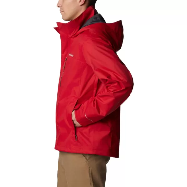 Columbia Mens Pouration Jacket Waterproof  BreathableMountain Red