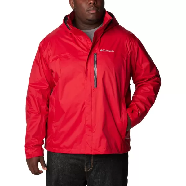 Columbia Mens Pouration Jacket Waterproof  BreathableMountain Red