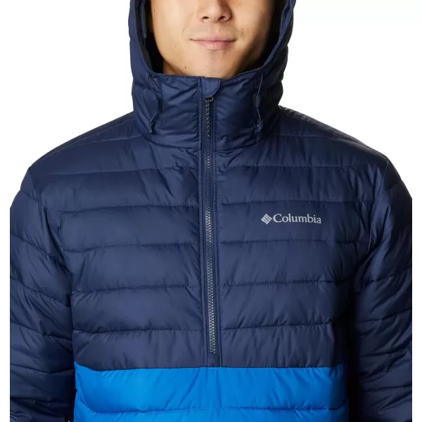 Columbia Mens Powder Lite AnorakBright IndigoCollegiate Navy