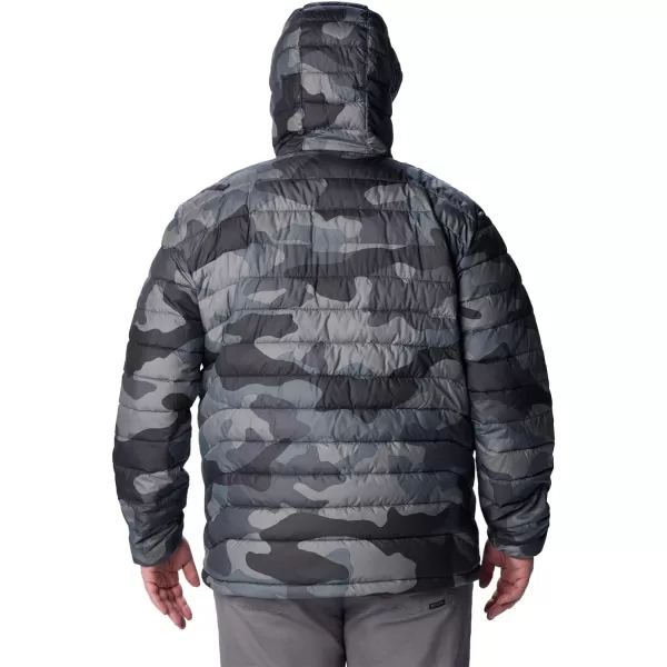 Columbia Mens Powder Lite Hooded JacketBlack Mod Camo Print