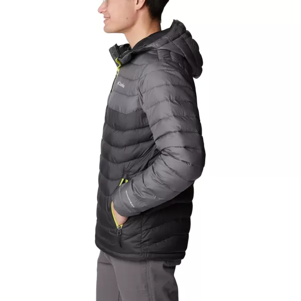Columbia Mens Powder Lite Hooded JacketShark  City Grey