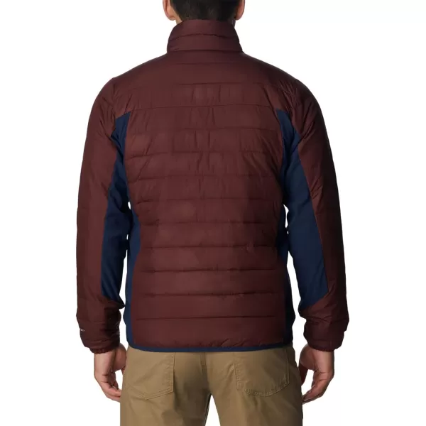 Columbia Mens Powder Lite Hybrid JacketElderberryCollegiate Navy