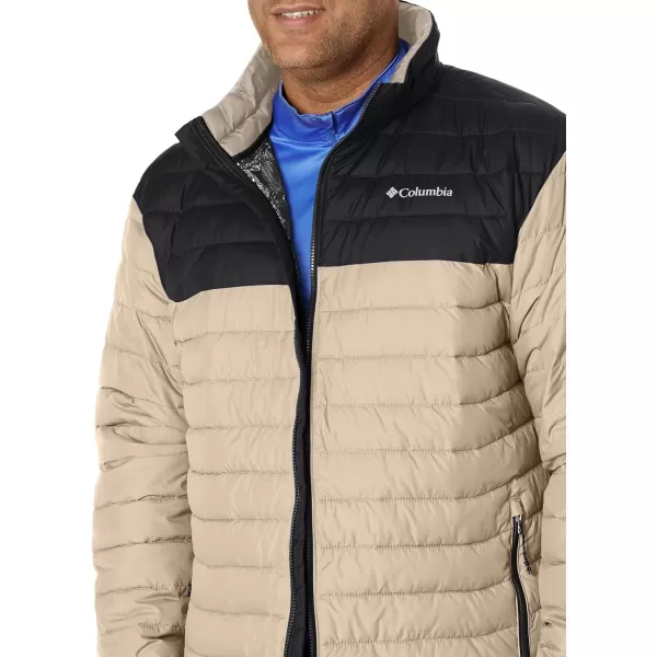 Columbia Mens Powder Lite JacketAncient FossilBlack