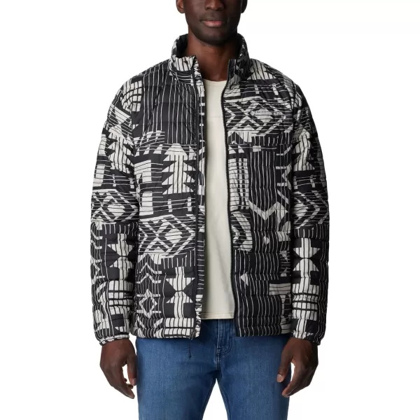 Columbia Mens Powder Lite JacketBlack Passages Print