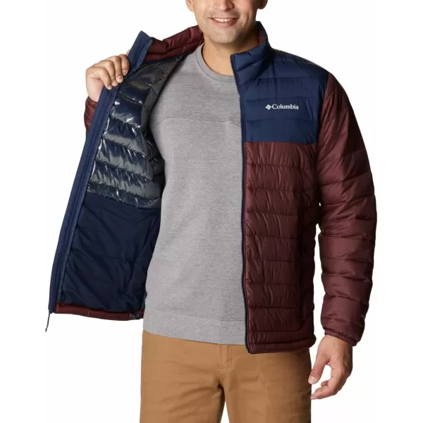 Columbia Mens Powder Lite JacketElderberryCollegiate Navy