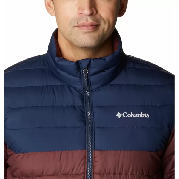 Columbia Mens Powder Lite JacketElderberryCollegiate Navy