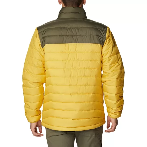 Columbia Mens Powder Lite JacketGolden NuggetStone Green