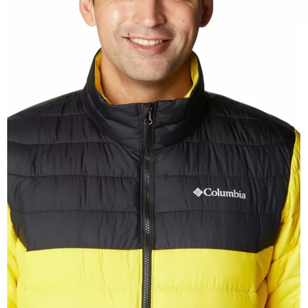 Columbia Mens Powder Lite JacketLaser LemonBlack