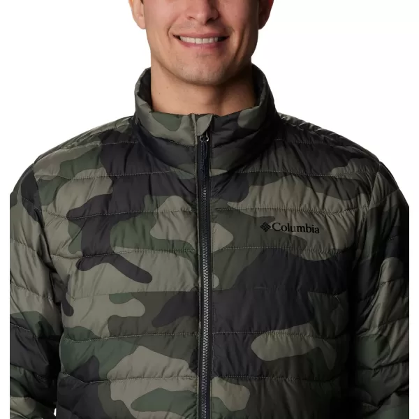 Columbia Mens Powder Lite JacketStone Green Mod Camo Print