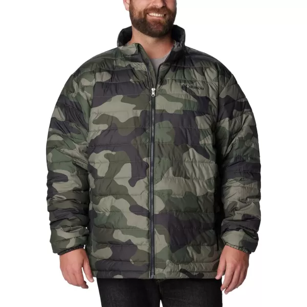 Columbia Mens Powder Lite JacketStone Green Mod Camo Print