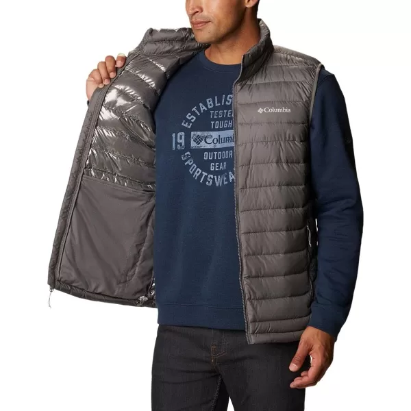 Columbia Mens Powder Lite VestCity Grey