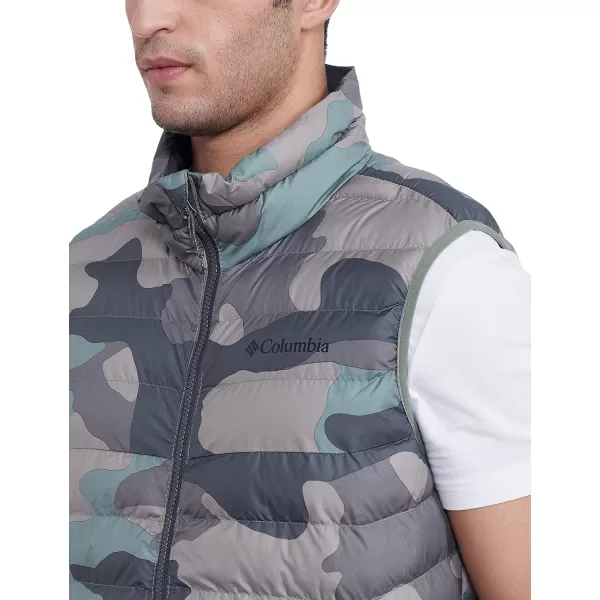 Columbia Mens Powder Lite VestCypress Mod Camo Print