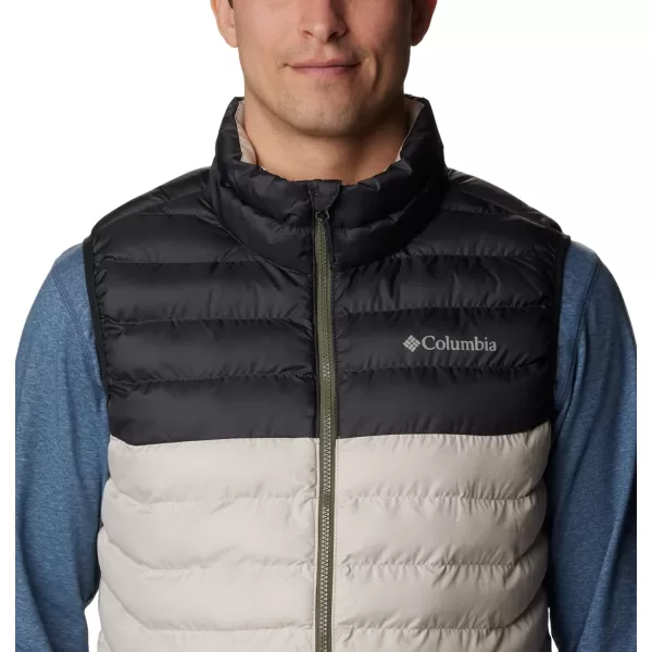 Columbia Mens Powder Lite VestDark Stone  Shark