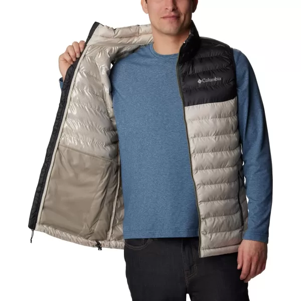 Columbia Mens Powder Lite VestDark Stone  Shark