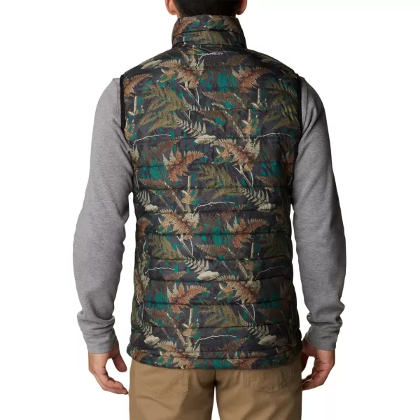 Columbia Mens Powder Lite VestSpruce North Woods Print