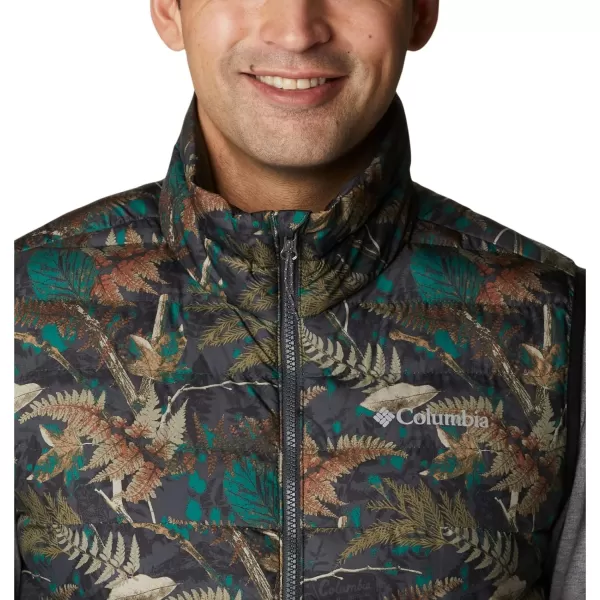 Columbia Mens Powder Lite VestSpruce North Woods Print