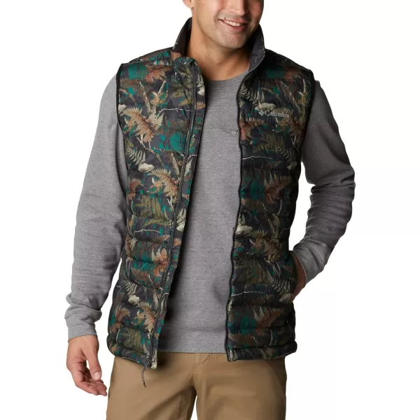 Columbia Mens Powder Lite VestSpruce North Woods Print