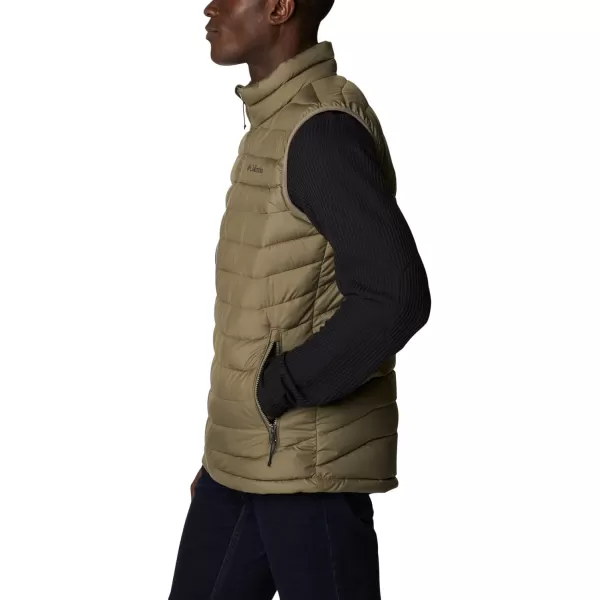 Columbia Mens Powder Lite VestStone Green