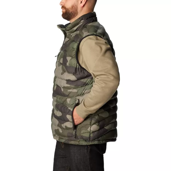 Columbia Mens Powder Lite VestStone Green Mod Camo Print