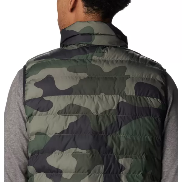 Columbia Mens Powder Lite VestStone Green Mod Camo Print